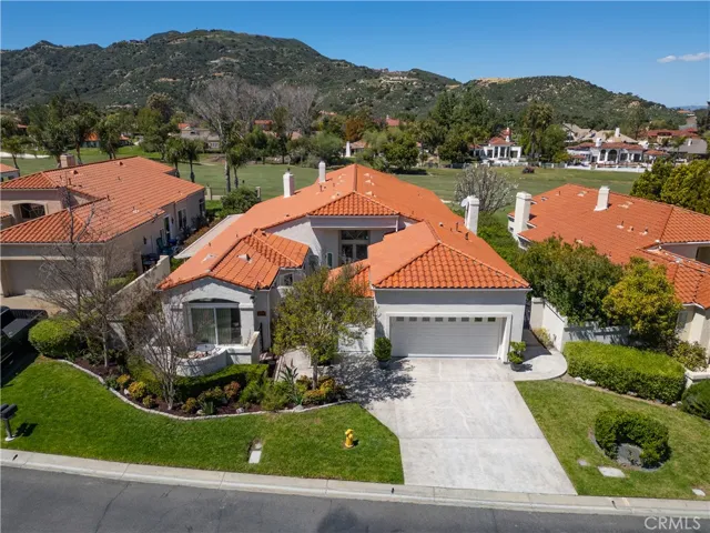 Aerial view of the house