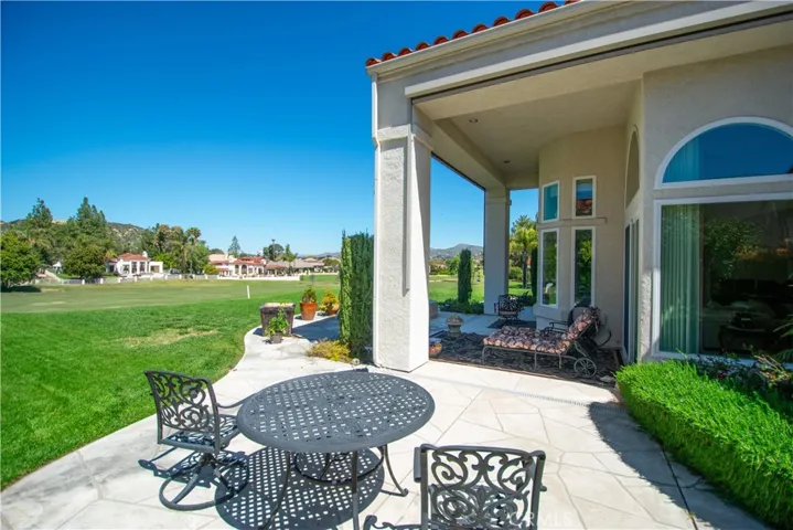 Back patio and gorgeous view!
