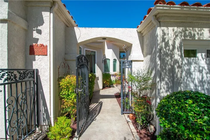 Entrance through the front gate