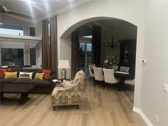 Living room going into dining room