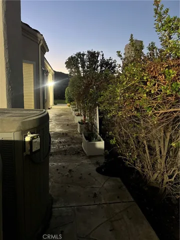 Side of the house walking towards backyard