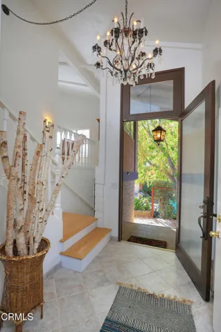 Grand glass front door
