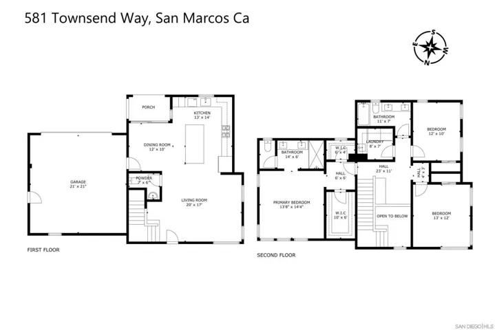 1st and 2nd Floor Plan