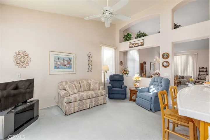 Family room area off the kitchen.