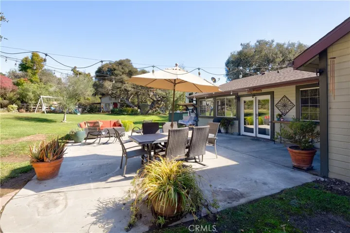 900 sq ft of concrete patio.