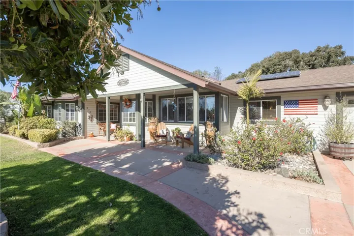 Easy care landscape, and large driveway with RV parking.