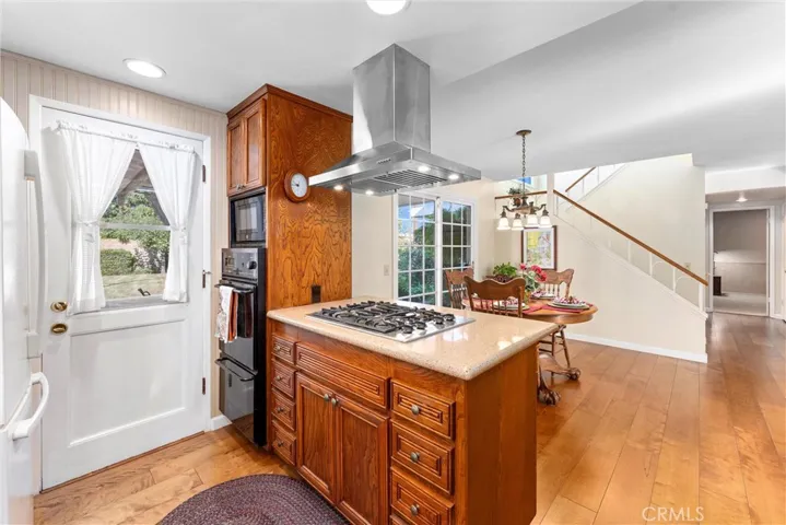 Kitchen and side door to Fruit vines!