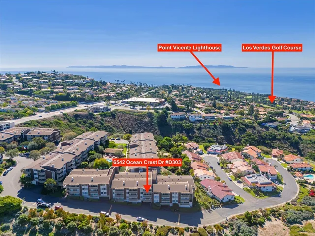 To help orient yourself to your home and the lighthouse and public golf course. You can also see the white roof of the Ralphs grocery just a short walk up the street.