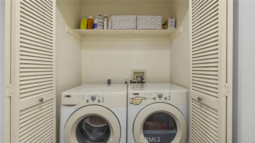 Convenient main floor laundry area
