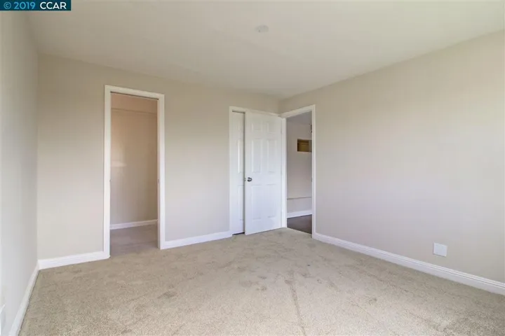The door on left is bathroom