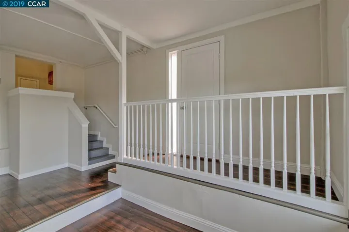 Steps go to large storage area