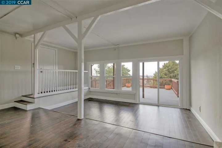 Huge deck from daylight basement!