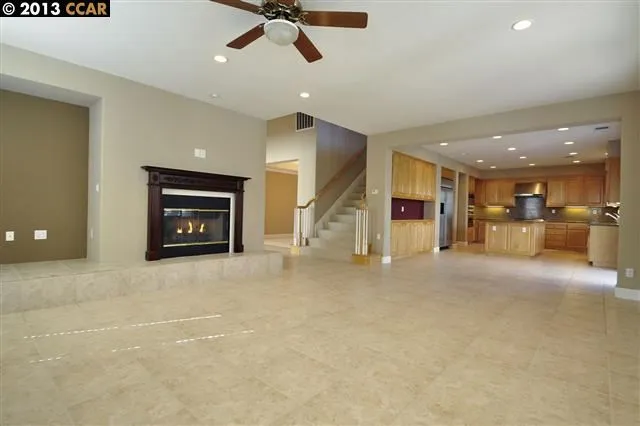 Open Family Room and Kithcen