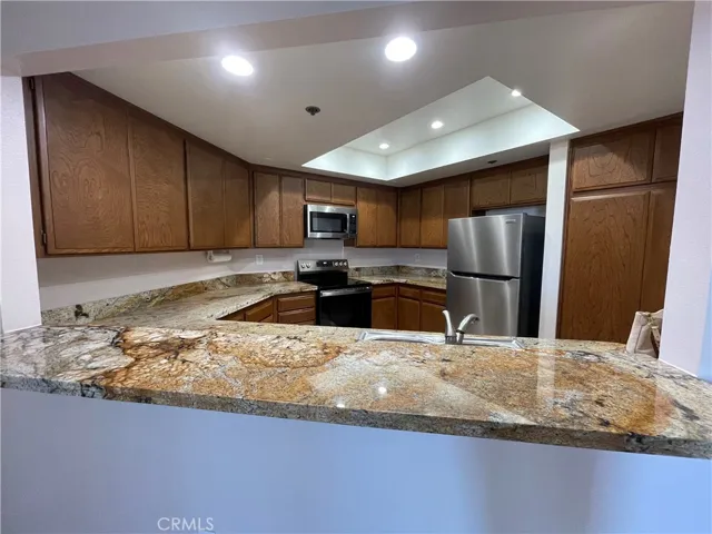 Kitchen with Granite Counters and Stainless Appliances