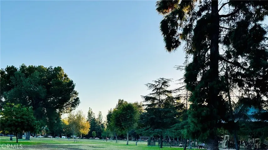 Warner Center Park, one block away