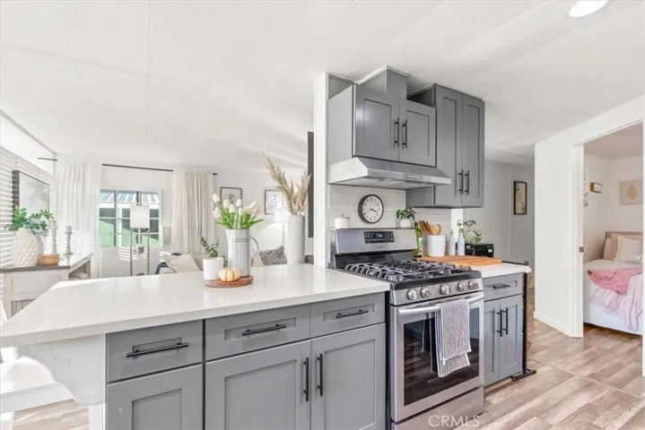 Kitchen open to family room