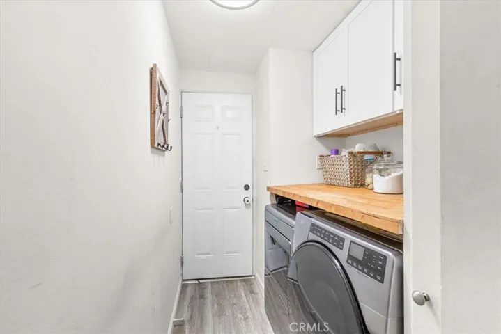 Laundry area door to carport