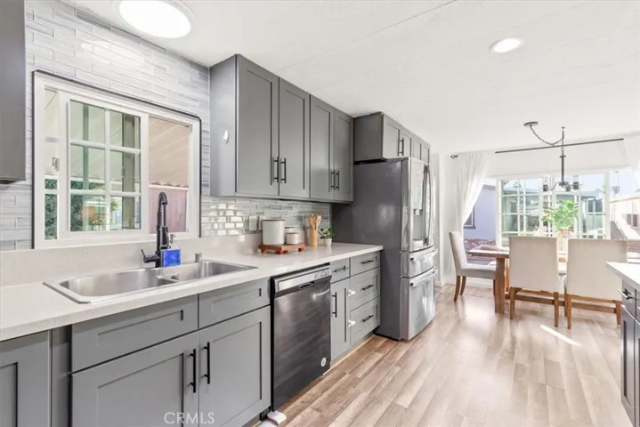 Kitchen open to dinning area