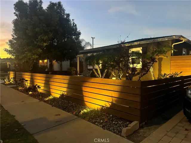Night lighting in front garden