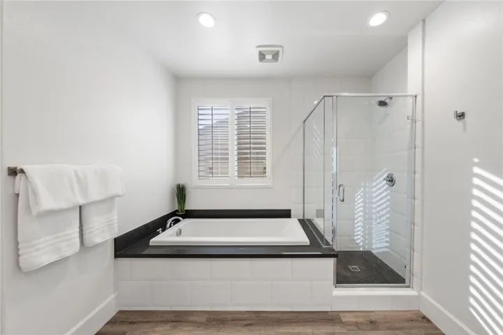 Primary bath tub and shower