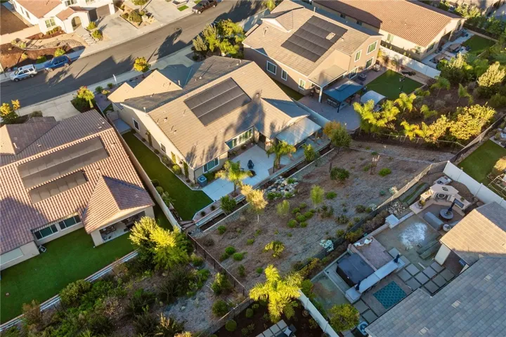 Aerial view of the home- shows owned solar panels that is currently zeroing out the owners' electric bill