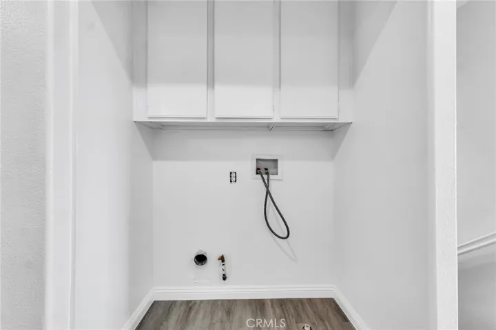 Upstairs laundry area
