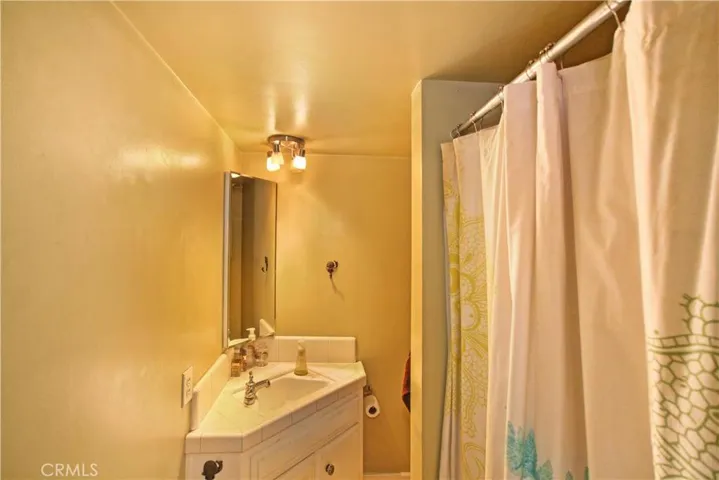Bathroom with stand up shower