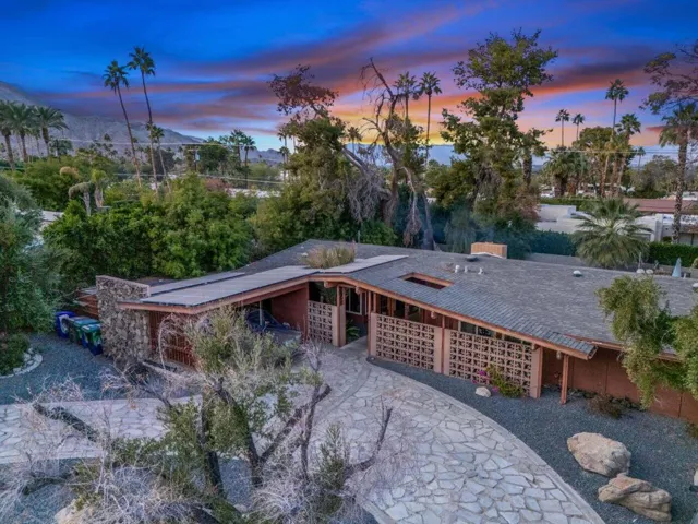 Front View at Sunset
