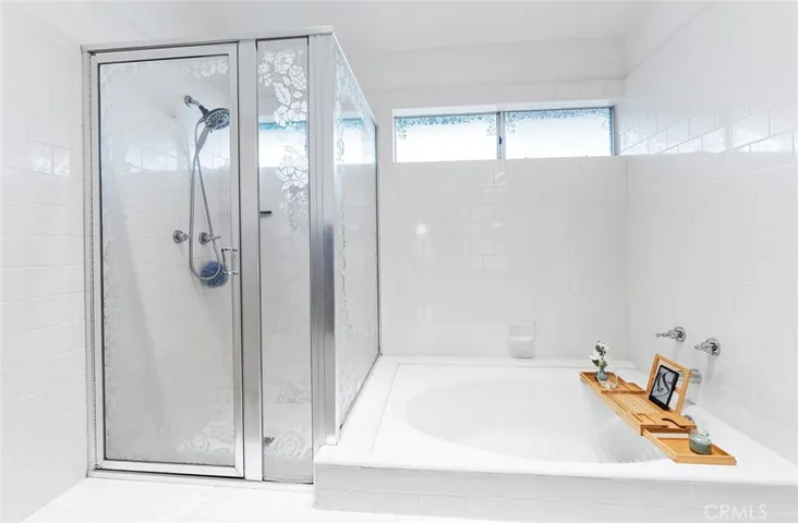 Primary bath - separate tub and shower