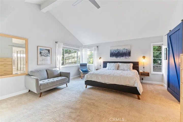 Spacious primary bedroom