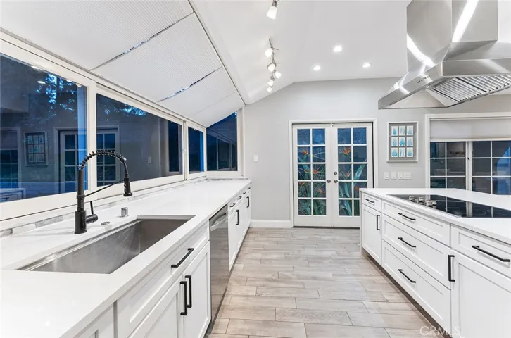 Kitchen opens to dining/family room
