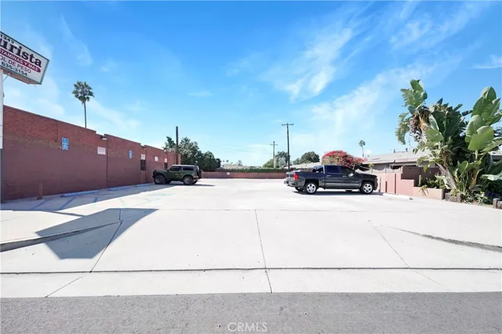 North Side of Building and partial view of parking lot as seen from Anaheim Blvd.