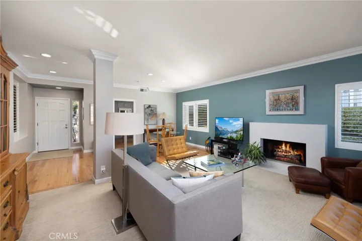 Spacious Living Area with Cozy Fireplace