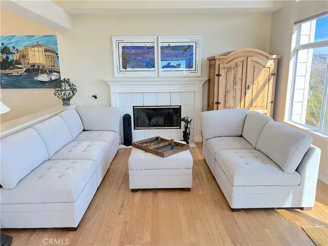 Casual and peaceful living room adjacent to the dining room.