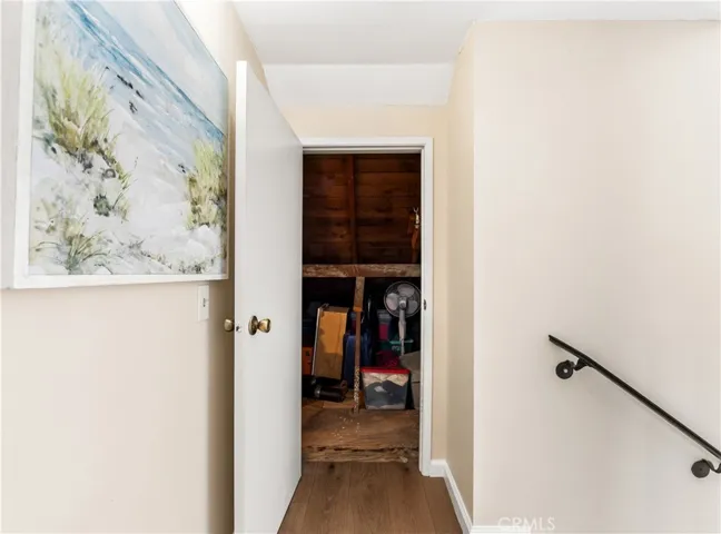 large storage room off upstairs landing.
