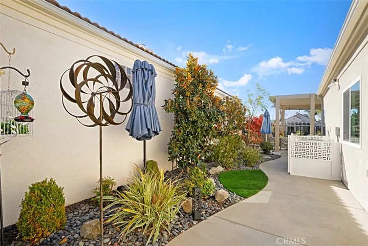Wrap around patio