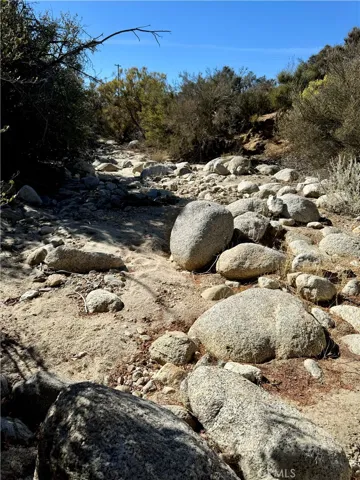 Seasonal creek through property