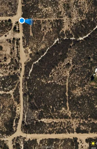 Upper left corner property line