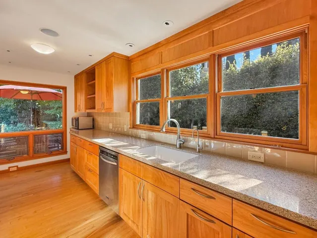 Kitchen Counter View To Casual Dining Area