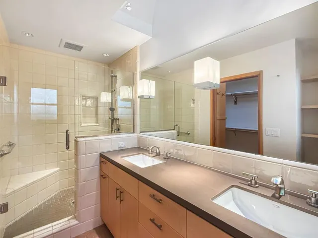 Primary Ensuite With Tiled Glass Shower (Bath 1) - View 2