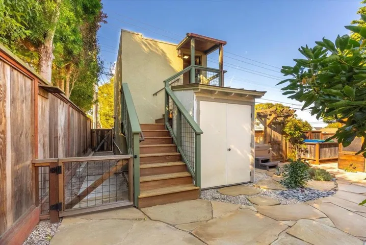 Stairs to above garage room