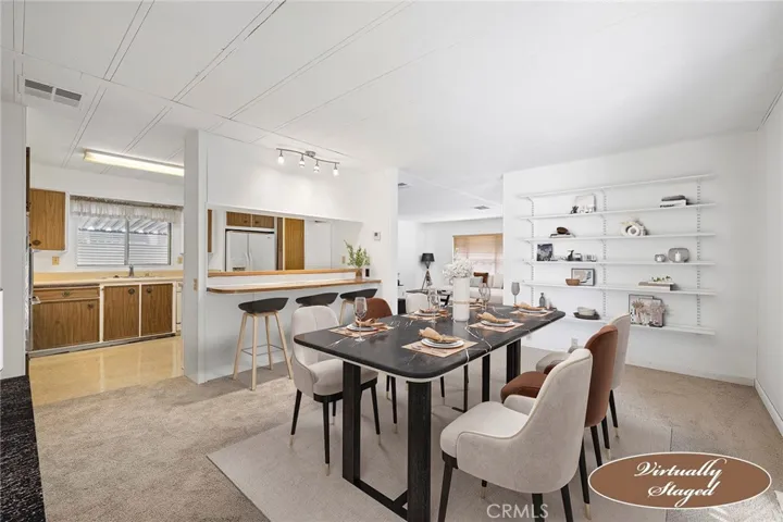 Virtually Staged Dining Room