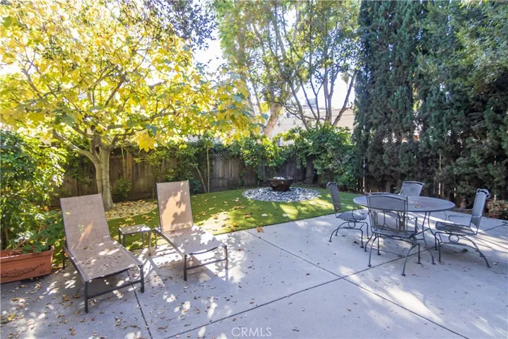 Yard with fountain