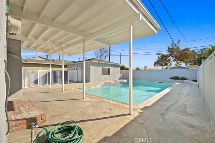 Patio cover leading to the pool