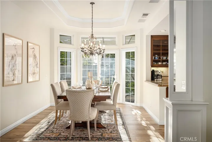 Elegance and convenience in this formal dining room.