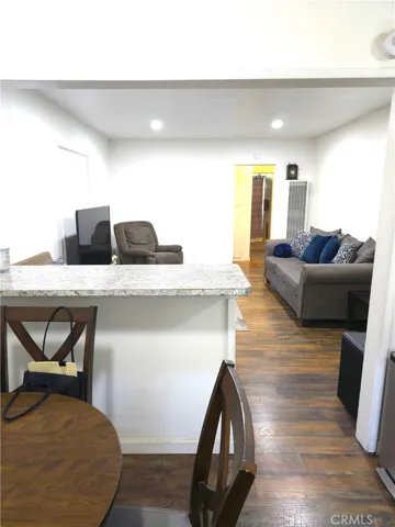 From dinning room to living room view