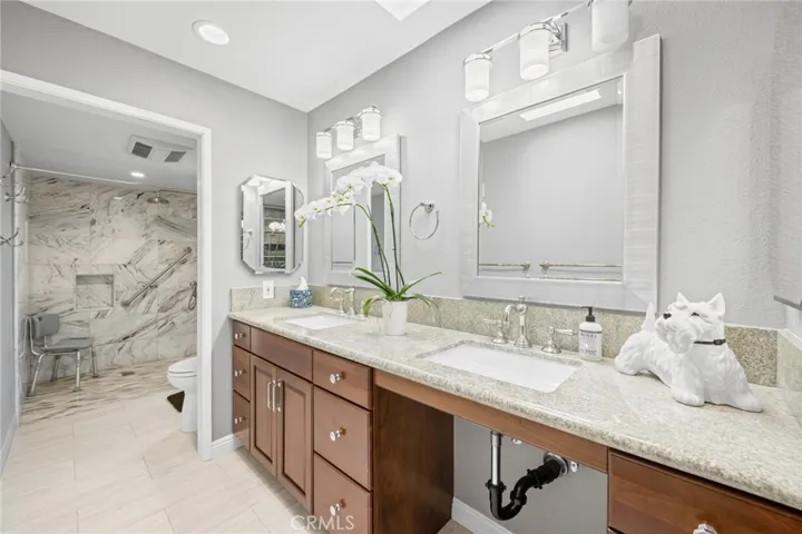 Primary Bathroom with Dual Vanities
