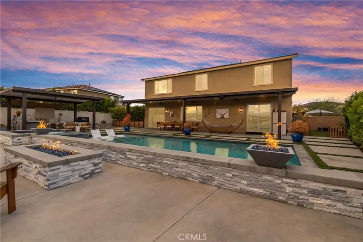 view from back to house
in the sunset
