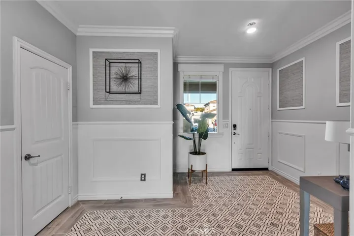 Inside front door entry