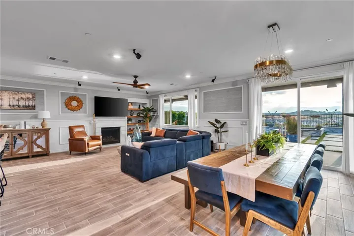 Dining room and family room